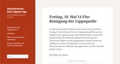 Desktop Screenshot of heimatverein-badlippspringe.de
